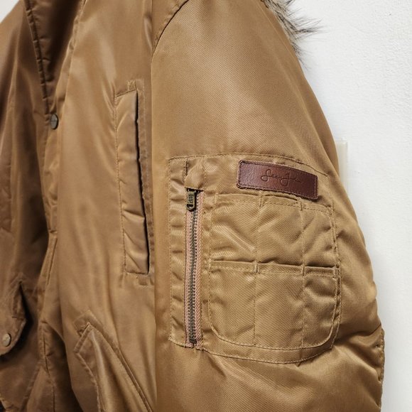 Sean John Full Zip Down Filled Puffer Jacket With Racoon Fur Hood Vintage Y2K - Picture 9 of 9